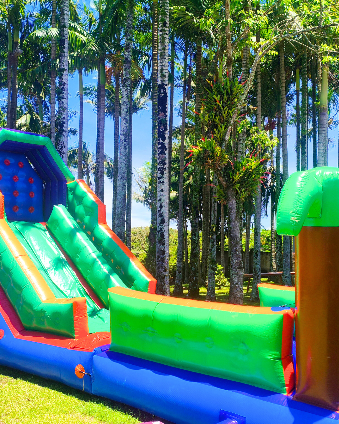 Tobogã com Piscina