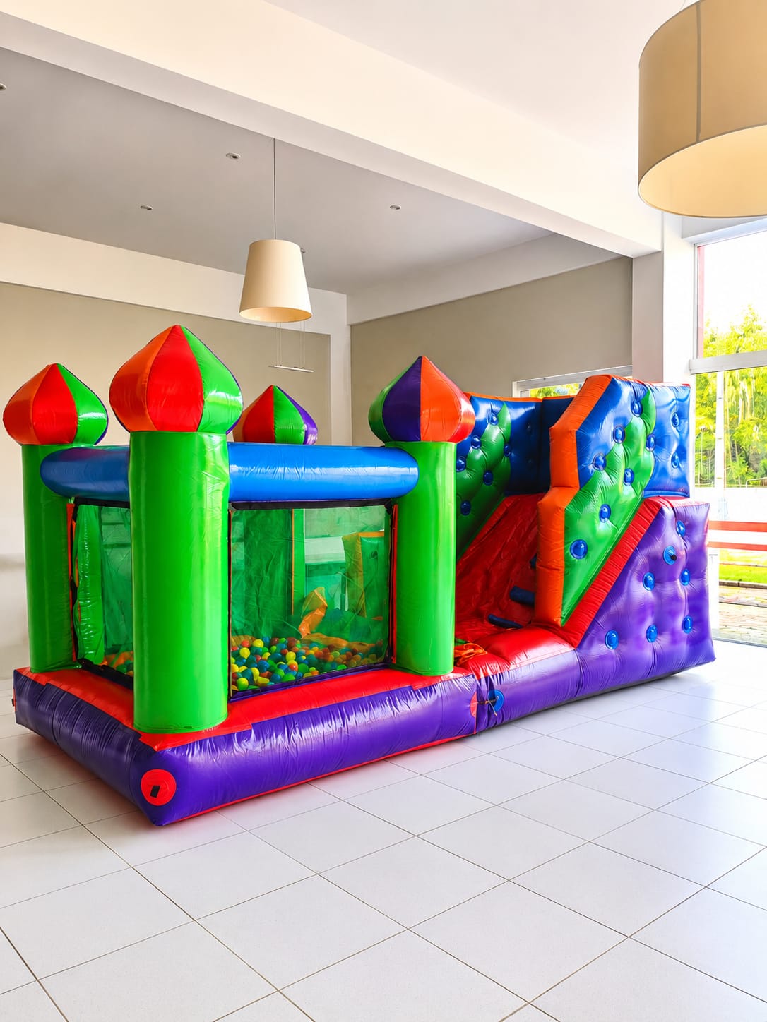 Tobogã com Piscina de Bolinhas